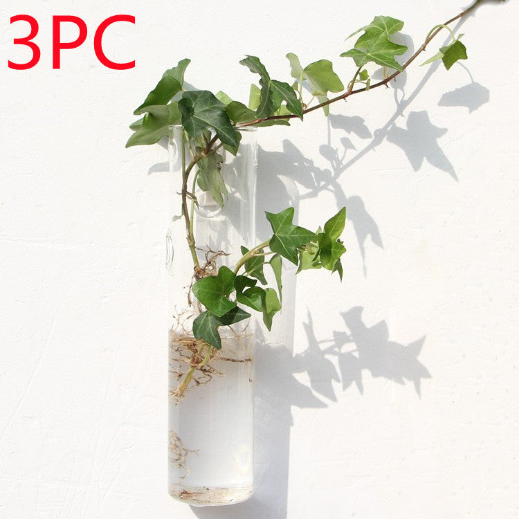 Fashion Wall Hanging Glass Flower Vase