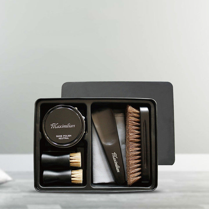 ShoeShineLux™  |  Leather Shoe Brush Household Set