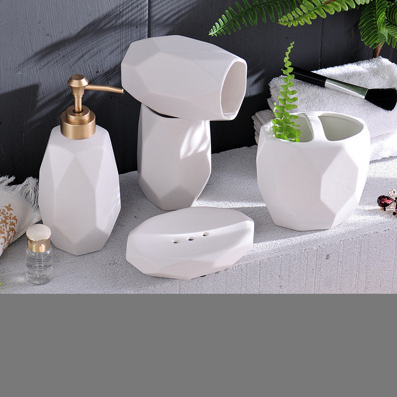 5-Piece Ceramic Bathroom Set