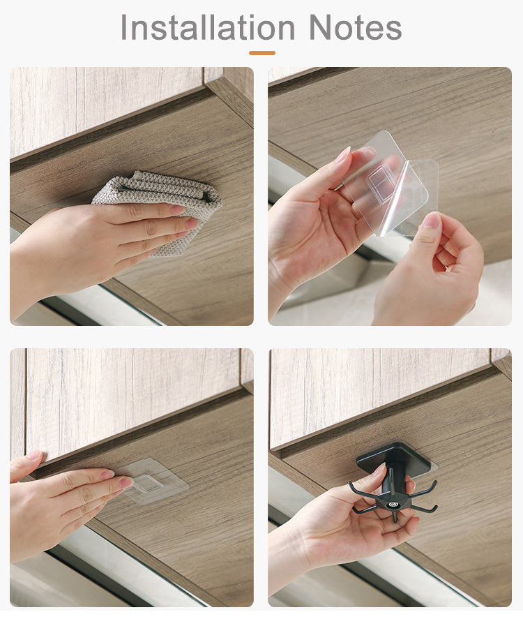 Punch-free Creative Rotatable Kitchen Storage Rack