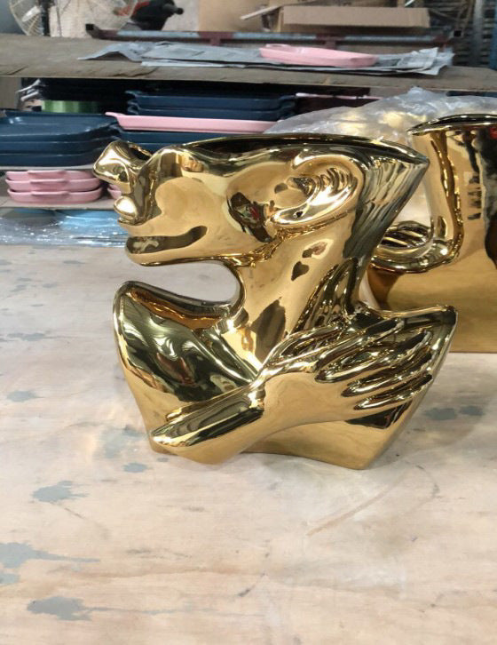 Modern Human Head Flower Vase