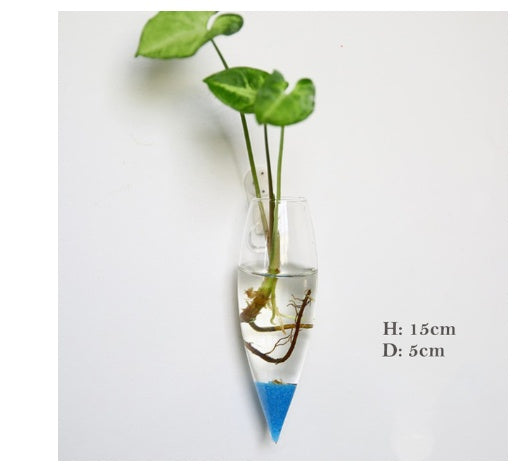 Fashion Wall Hanging Glass Flower Vase