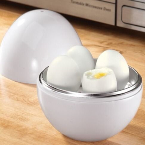 Capacity For 4 Eggs Microwave Egg Steamer Boiler Cooker