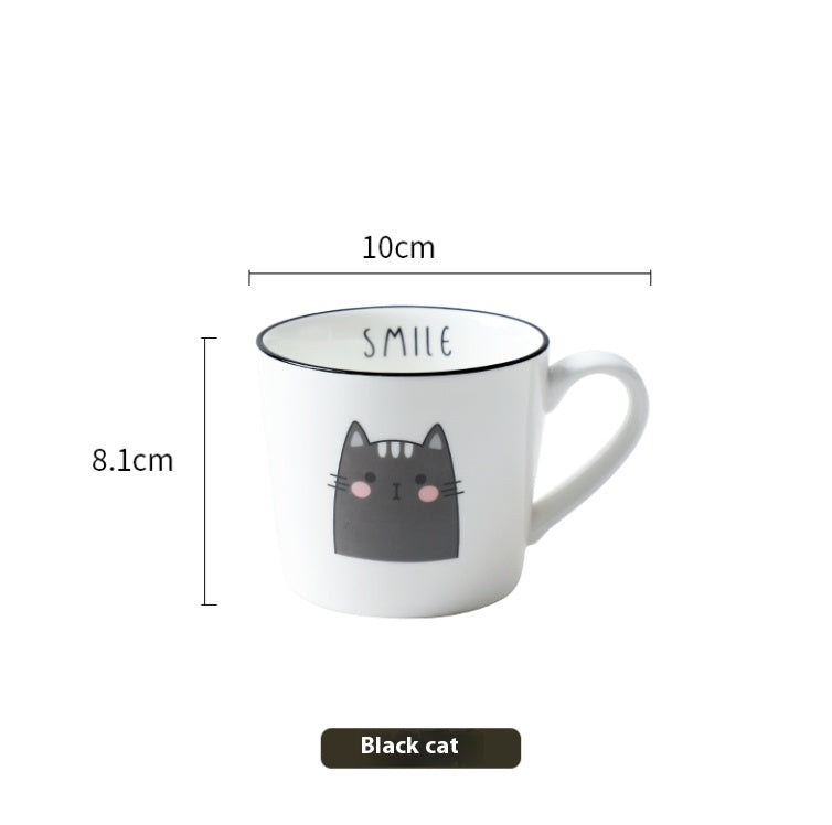 Cartoon Cat Ceramic Coffee Mug