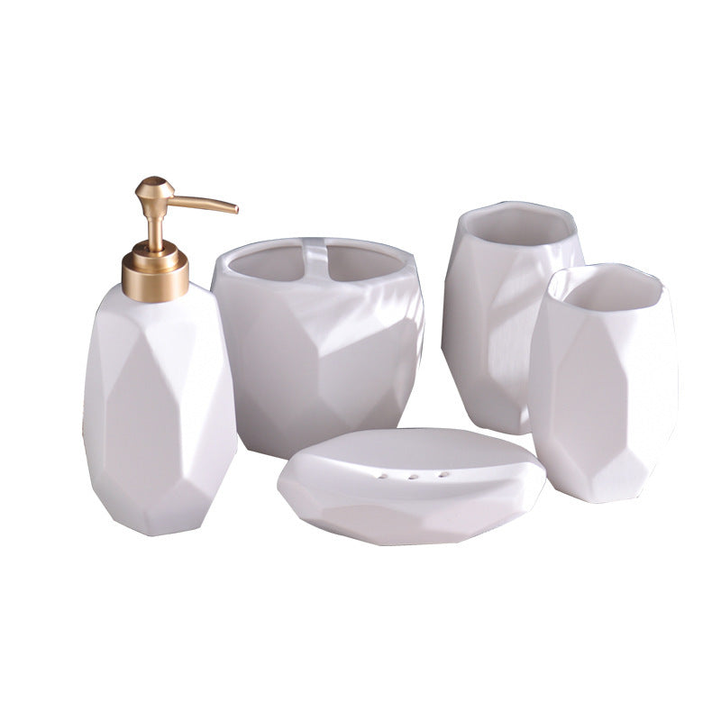 5-Piece Ceramic Bathroom Set
