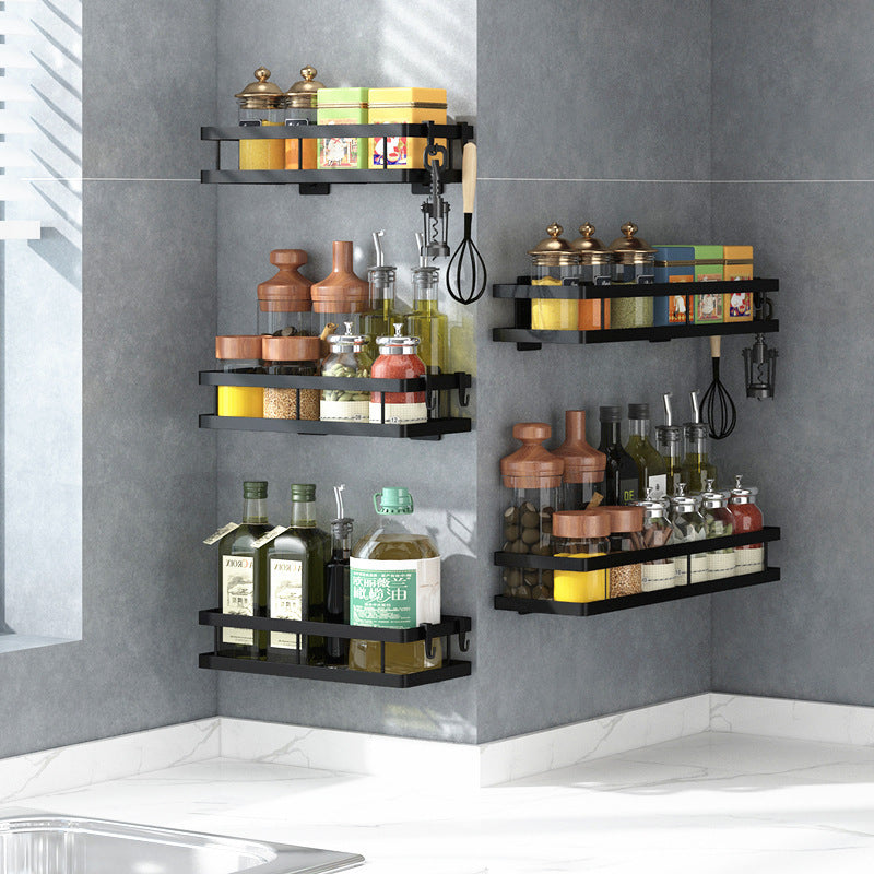 Metal Wall-Mounted Spice Rack Multifunctional Item