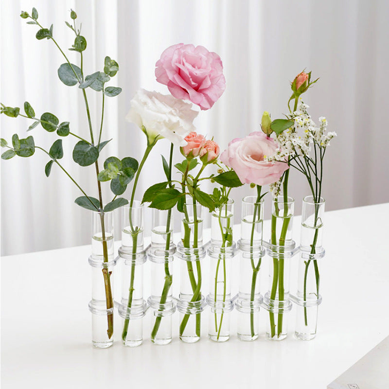 Clear Glass Test Tube Vase