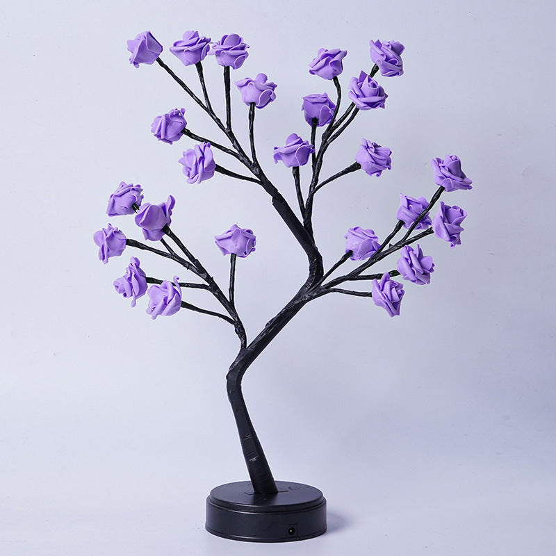 Rose Flower Tree Table Lamp