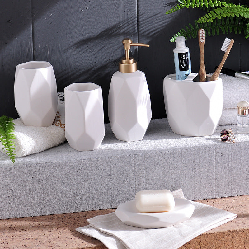 5-Piece Ceramic Bathroom Set