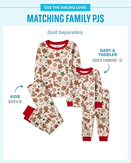 The Children's Place unisex-baby Christmas Pajama Sets