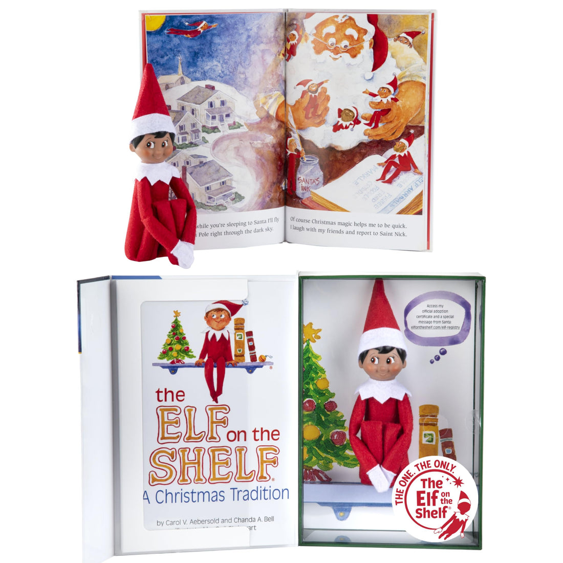 The Elf on the Shelf: A Christmas Tradition - Boy Scout Elf with Blue Eyes - Includes Artfully Illustrated Storybook, Keepsake Box and Official Adoption Certificate