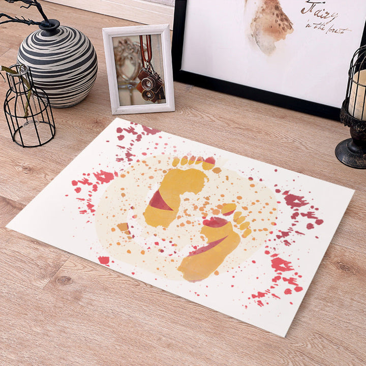Shop Bloody Footprints Halloween Color-Changing Blood Drop Effect Foot Mat