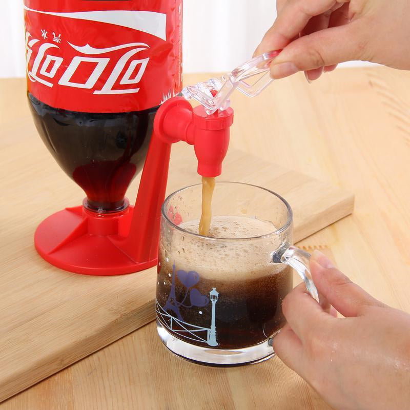 Upside Down Beverage Dispenser for Bottles