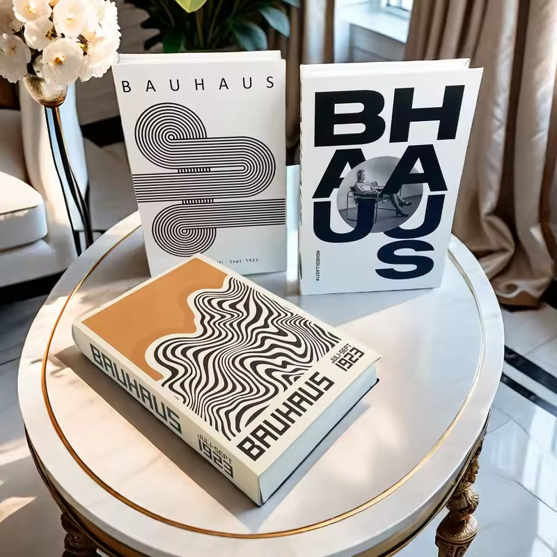 Bauhaus Luxury Fake Book Storage Box