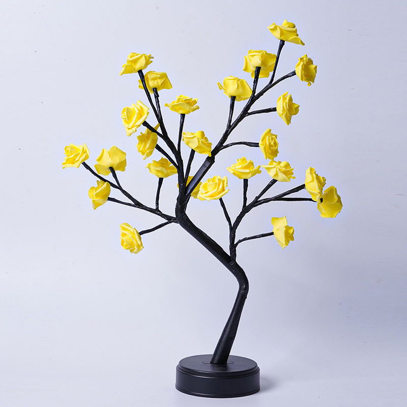 Rose Flower Tree Table Lamp